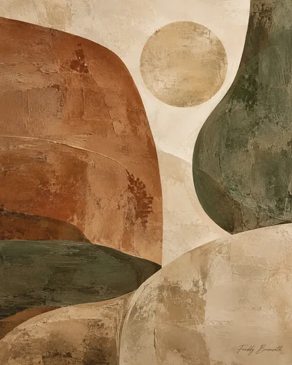 Earthy abstract — terracotta