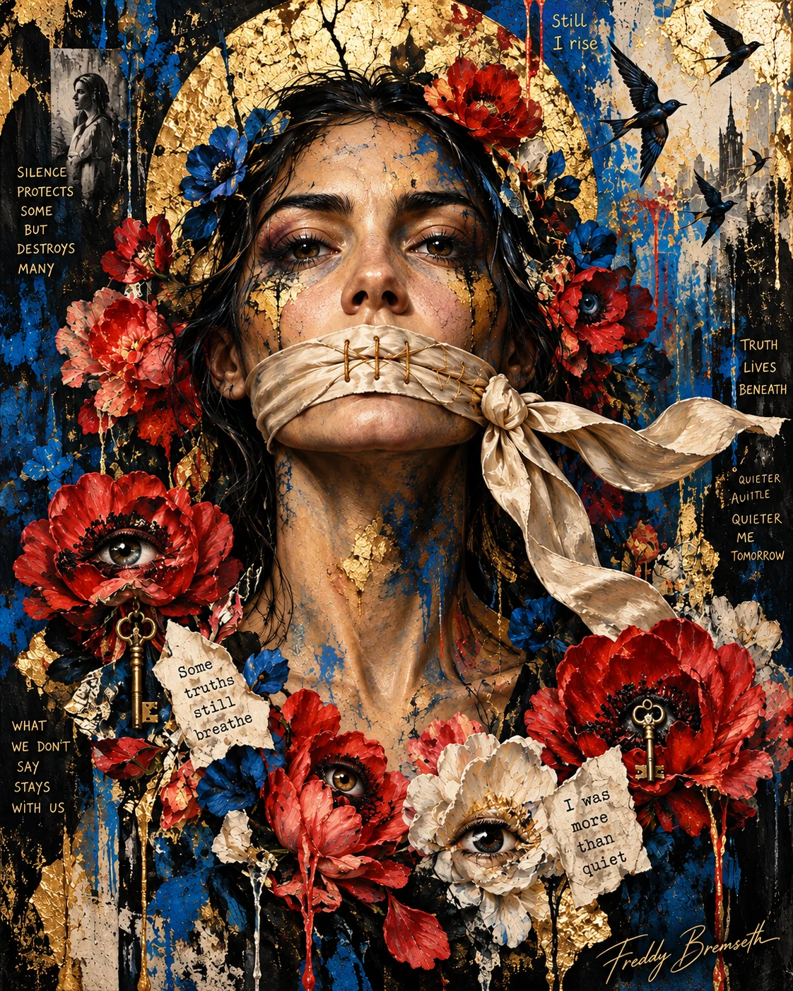 Layers of paint and hidden symbolism in Freddy Bremseth's art