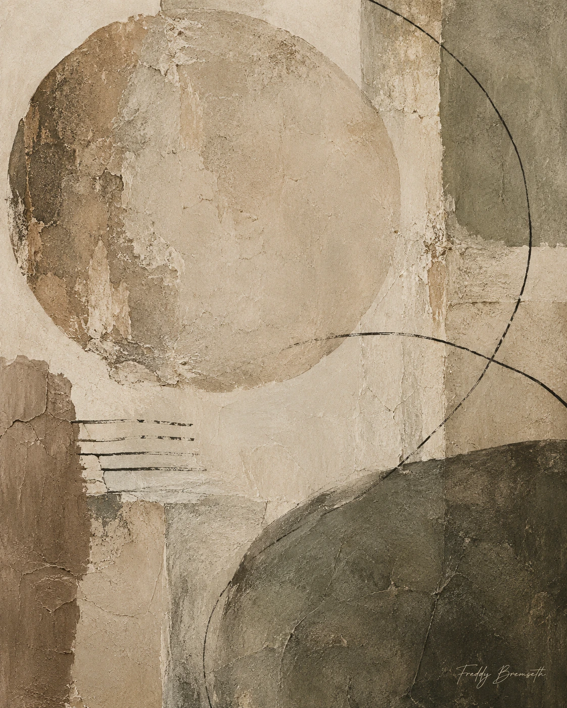 Wabi-sabi moon — Freddy Bremseth Art